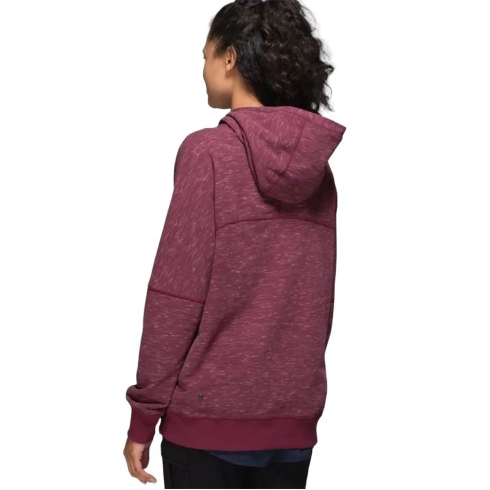 Lululemon Om & Roam Pullover Double Zipper Hoodie In Heathered Berry Size 4 A23
